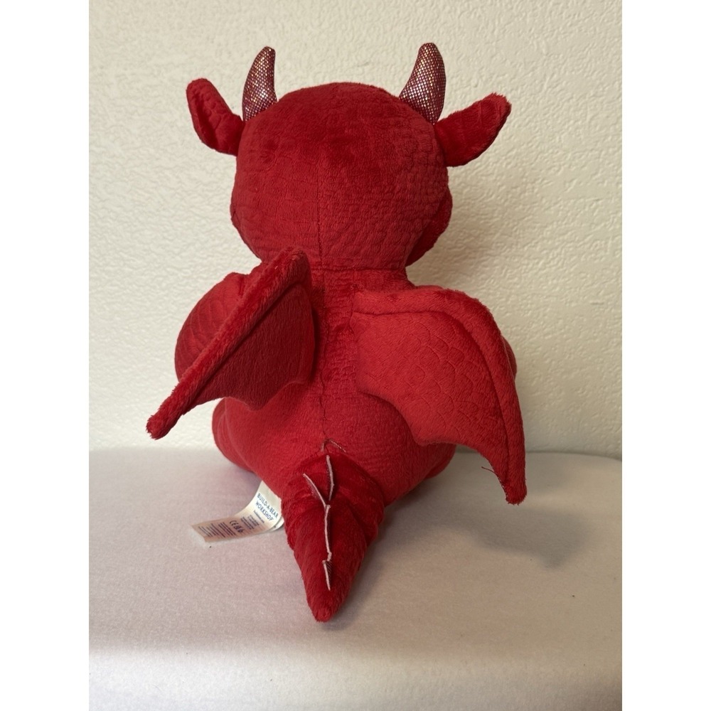 Build A Bear Great Wolf Lodge Red Dragon Plush Glitter Wings Stuffed Animal 15" - Picture 5 of 10
